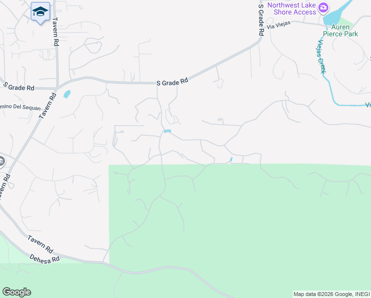map of restaurants, bars, coffee shops, grocery stores, and more near 2752 Via Viejas Oeste in Alpine
