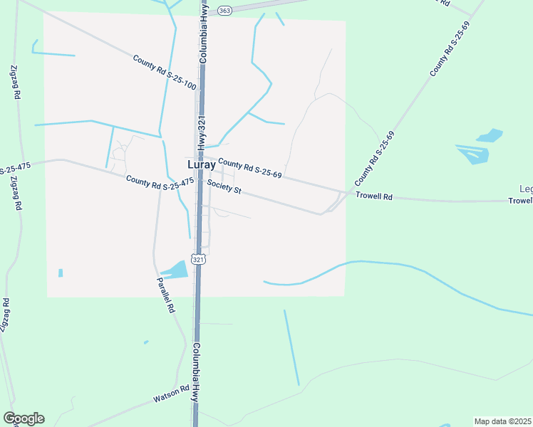 map of restaurants, bars, coffee shops, grocery stores, and more near Co Road S-25-93 in Luray