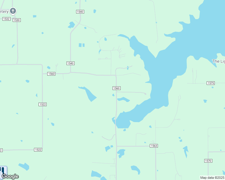 map of restaurants, bars, coffee shops, grocery stores, and more near County Road 1560 in Alba