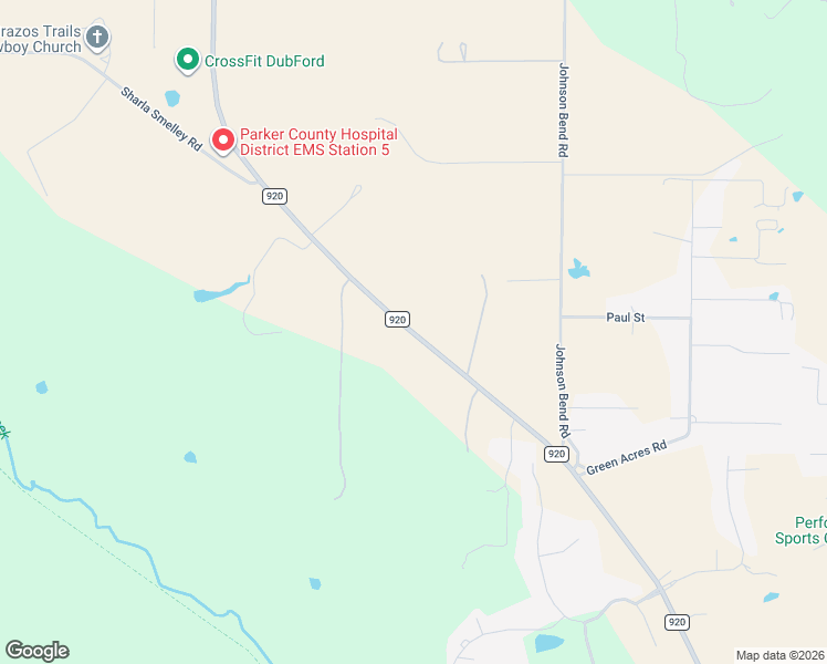 map of restaurants, bars, coffee shops, grocery stores, and more near 4290 Farm to Market 920 in Weatherford