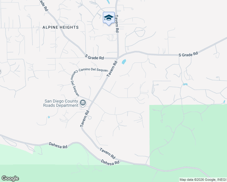 map of restaurants, bars, coffee shops, grocery stores, and more near 1915 Coronado View in Alpine