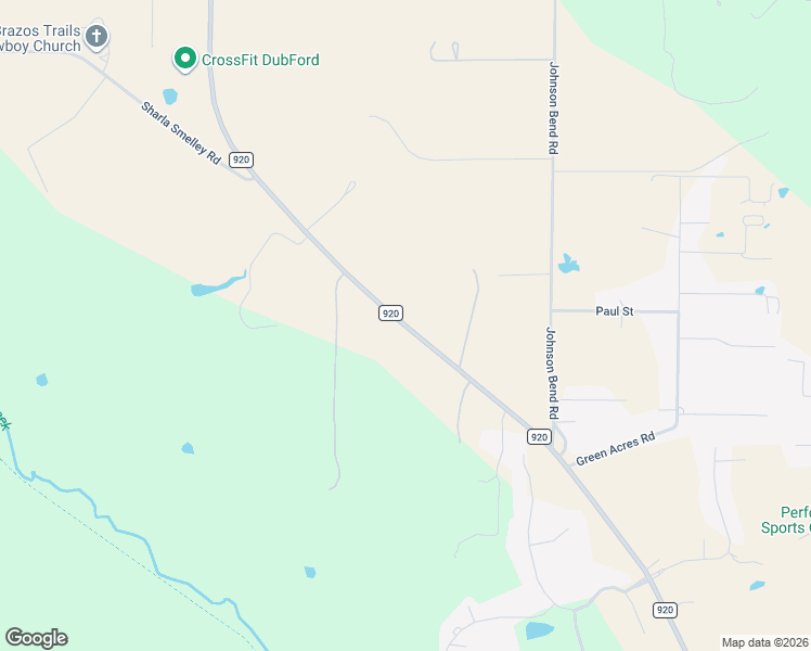 map of restaurants, bars, coffee shops, grocery stores, and more near 4300 Farm to Market 920 in Weatherford