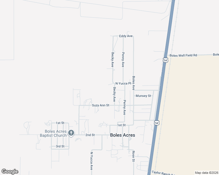 map of restaurants, bars, coffee shops, grocery stores, and more near 23 Becky Avenue in Alamogordo