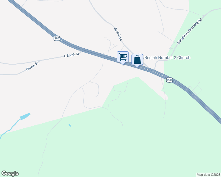 map of restaurants, bars, coffee shops, grocery stores, and more near 83 Carla Drive in Dadeville