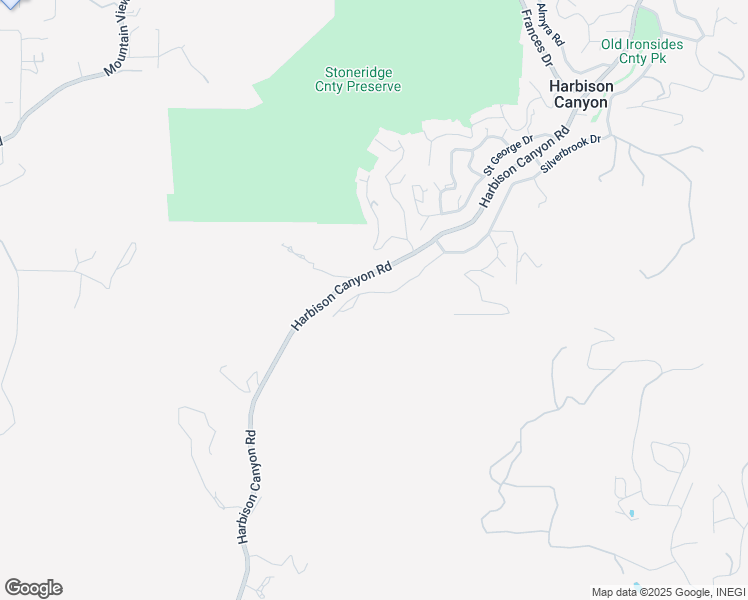 map of restaurants, bars, coffee shops, grocery stores, and more near 1020 Silverbrook Drive in El Cajon
