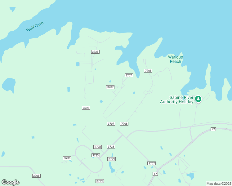 map of restaurants, bars, coffee shops, grocery stores, and more near 1039 County Road 3707 in Wills Point