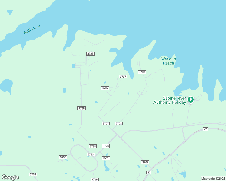 map of restaurants, bars, coffee shops, grocery stores, and more near 1039 County Road 3707 in Wills Point