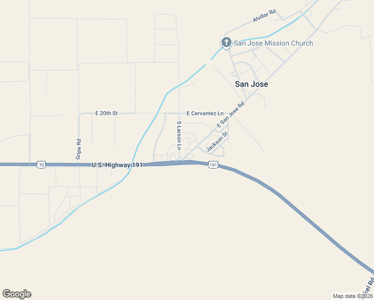 map of restaurants, bars, coffee shops, grocery stores, and more near 7060 East San Jose Road in Safford