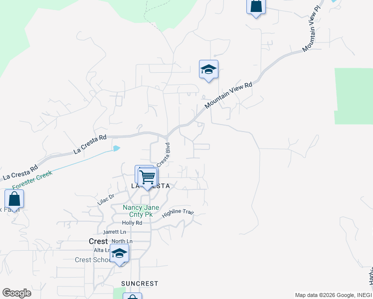 map of restaurants, bars, coffee shops, grocery stores, and more near 221 Sage Road in El Cajon