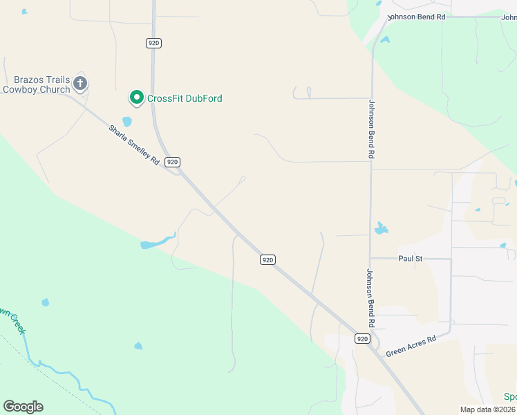 map of restaurants, bars, coffee shops, grocery stores, and more near 4300 Farm to Market 920 in Weatherford