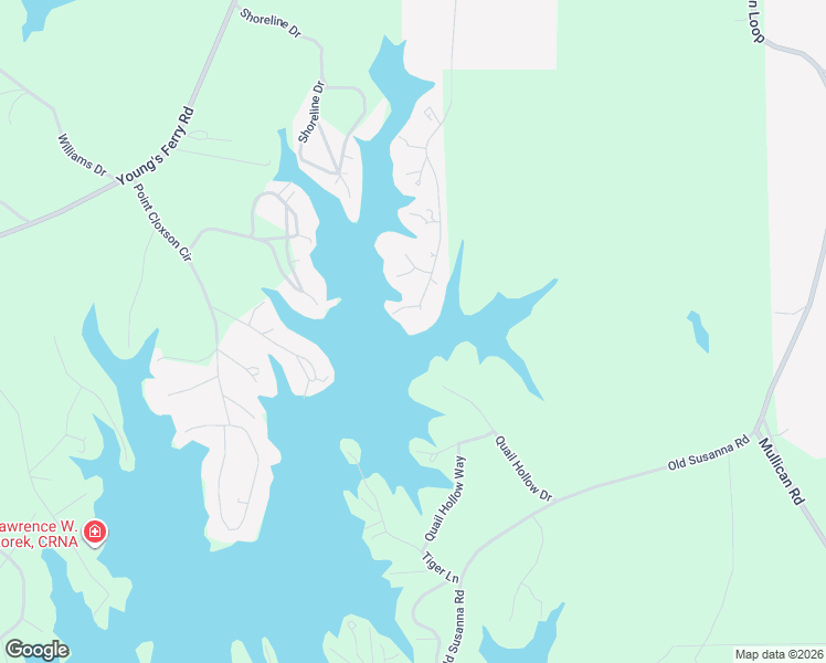 map of restaurants, bars, coffee shops, grocery stores, and more near 1119 Lakeshore Drive in Jacksons' Gap