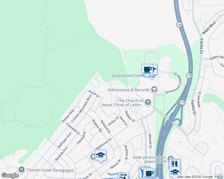 map of restaurants, bars, coffee shops, grocery stores, and more near 7551 Rainswept Lane in San Diego