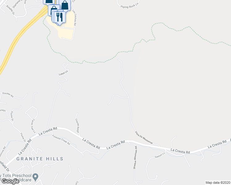 map of restaurants, bars, coffee shops, grocery stores, and more near 1649 Vista De Montemar in El Cajon