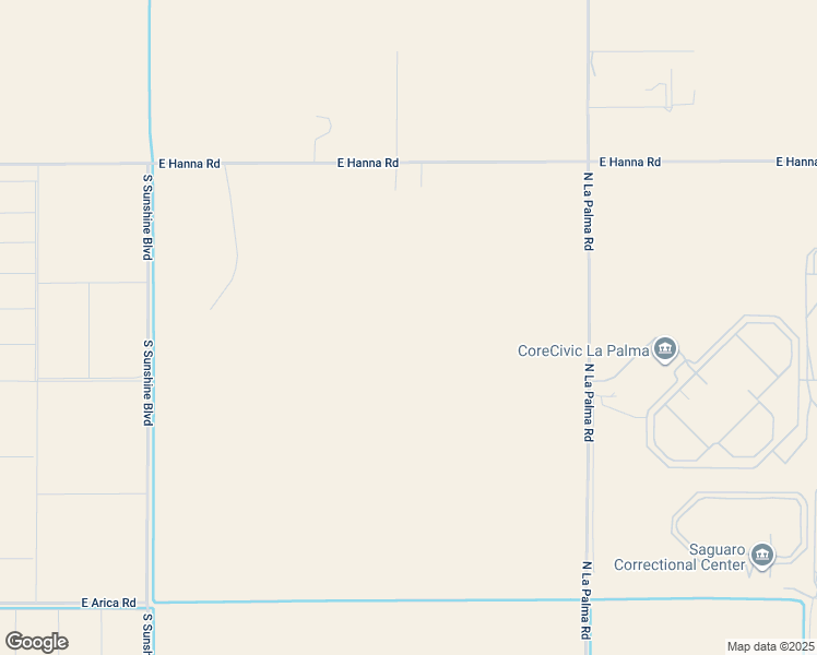 map of restaurants, bars, coffee shops, grocery stores, and more near 1617 East Hanna Road in Eloy