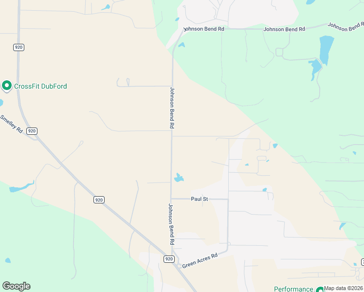 map of restaurants, bars, coffee shops, grocery stores, and more near 1209 Johnson Bend Road in Weatherford