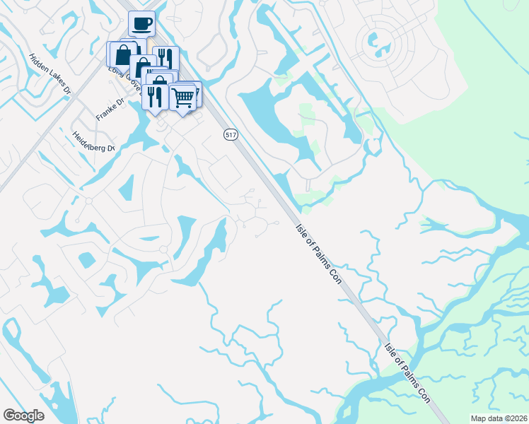 map of restaurants, bars, coffee shops, grocery stores, and more near 1901 Grandview Court in Mount Pleasant