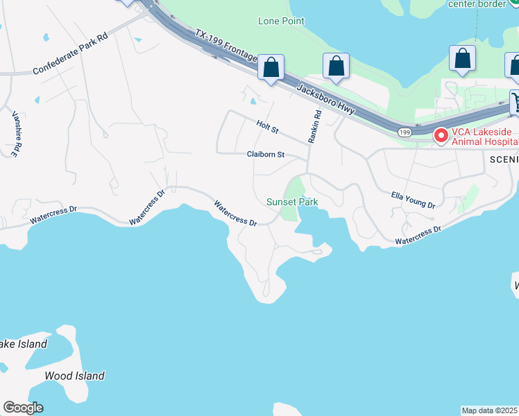 map of restaurants, bars, coffee shops, grocery stores, and more near 4109 Brooks Baker Avenue in Lakeside