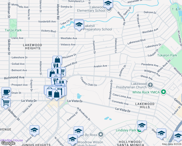 map of restaurants, bars, coffee shops, grocery stores, and more near 6671 Gaston Avenue in Dallas