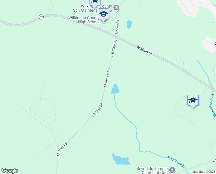 map of restaurants, bars, coffee shops, grocery stores, and more near 422 J R Sims Road in Irwinton