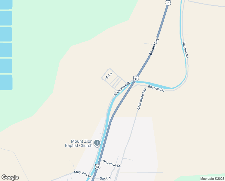 map of restaurants, bars, coffee shops, grocery stores, and more near 63 Maiden Creek in Rolling Fork