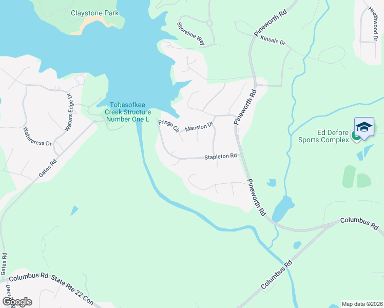 map of restaurants, bars, coffee shops, grocery stores, and more near 6365 Stapleton Road in Macon