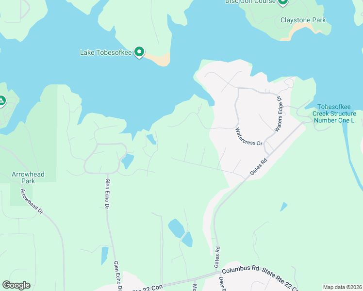 map of restaurants, bars, coffee shops, grocery stores, and more near 501 Spring Run in Lizella