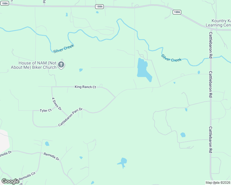 map of restaurants, bars, coffee shops, grocery stores, and more near 106 King Ranch Court in Fort Worth