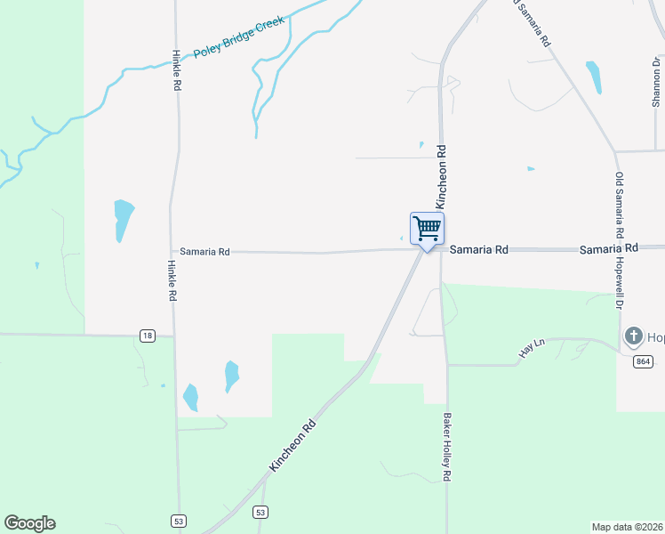 map of restaurants, bars, coffee shops, grocery stores, and more near 1695 Samaria Road in Clanton
