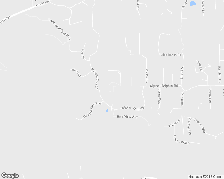 map of restaurants, bars, coffee shops, grocery stores, and more near 325 Alpine Heights Road in Alpine