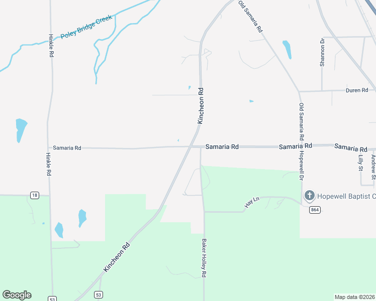 map of restaurants, bars, coffee shops, grocery stores, and more near 1600 Kincheon Road in Clanton