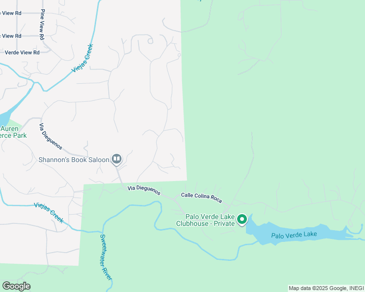 map of restaurants, bars, coffee shops, grocery stores, and more near 3404 Camino Chelsea in Alpine