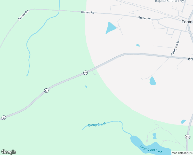 map of restaurants, bars, coffee shops, grocery stores, and more near 110 Reynolds Circle in Toomsboro