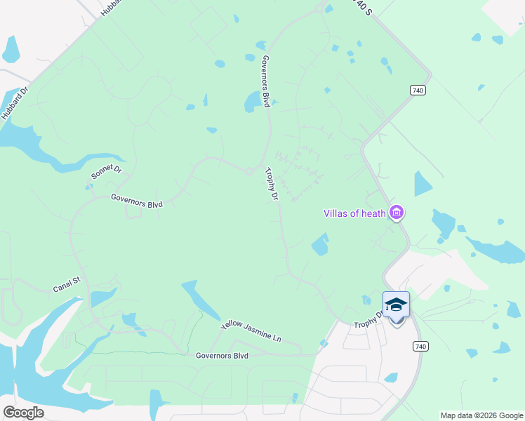 map of restaurants, bars, coffee shops, grocery stores, and more near 2013 Trophy Drive in Heath