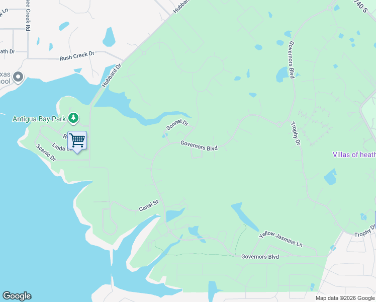 map of restaurants, bars, coffee shops, grocery stores, and more near 812 Promise Drive in Heath