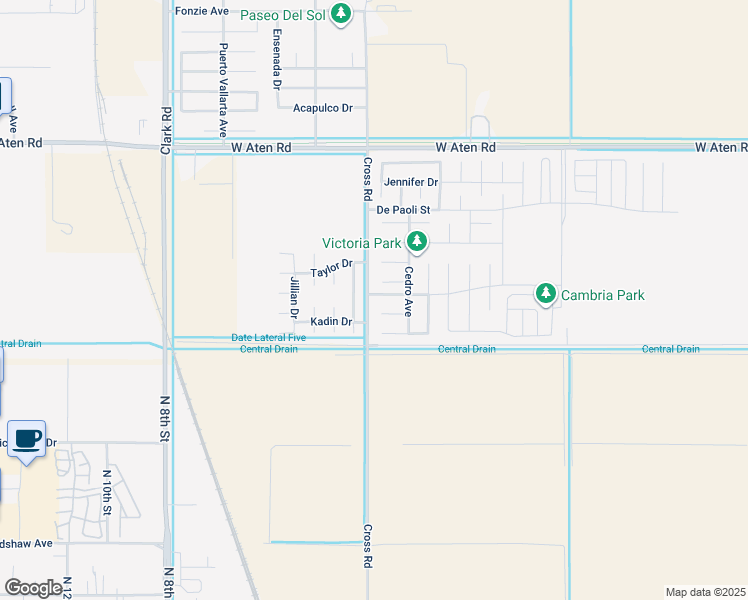 map of restaurants, bars, coffee shops, grocery stores, and more near 198 Bernardi Street in Imperial