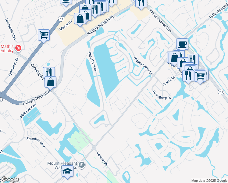 Map Of Mt Pleasant Sc