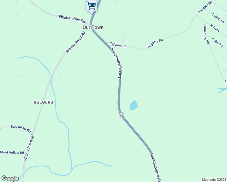 map of restaurants, bars, coffee shops, grocery stores, and more near 9354 Alabama 63 in Alexander City