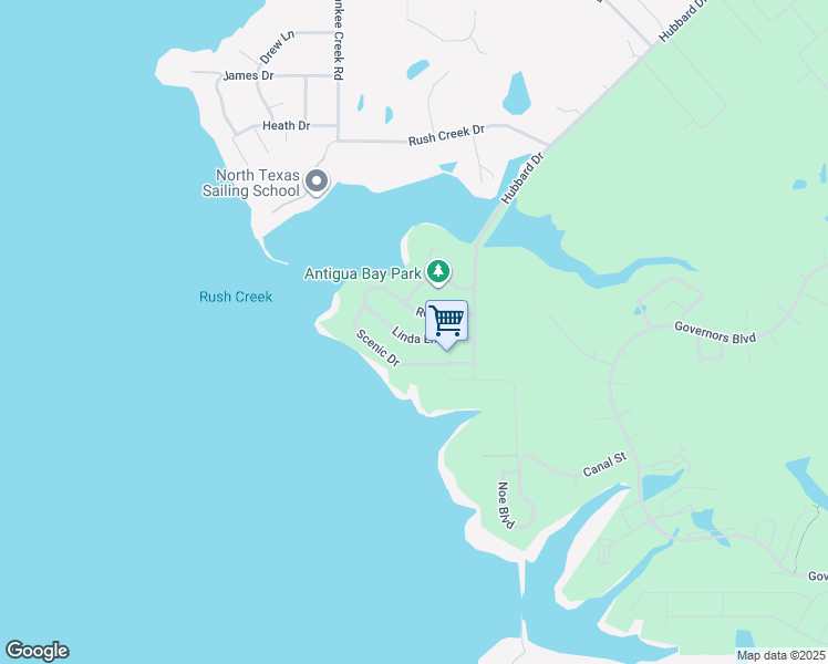 map of restaurants, bars, coffee shops, grocery stores, and more near 116 Linda Lane in Heath