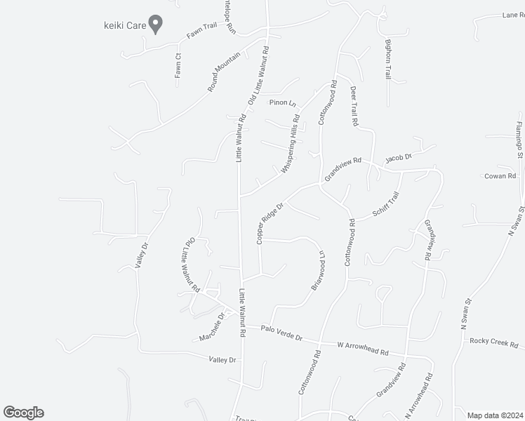 map of restaurants, bars, coffee shops, grocery stores, and more near 21 Copper Ridge Drive in Silver City