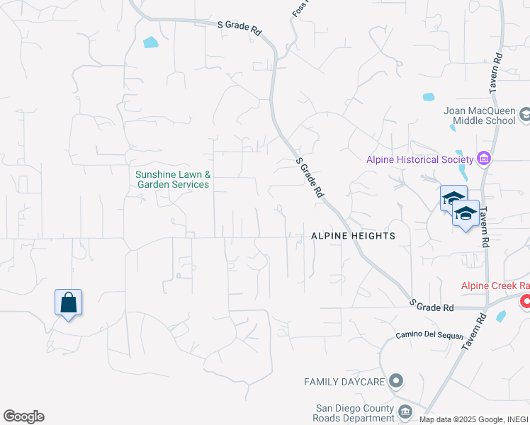map of restaurants, bars, coffee shops, grocery stores, and more near 1168 Alpine Heights Road in Alpine
