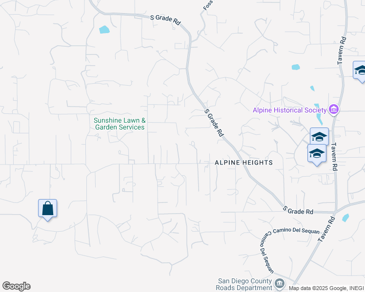 map of restaurants, bars, coffee shops, grocery stores, and more near 1168 Alpine Heights Road in Alpine