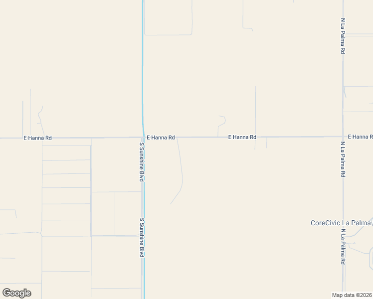 map of restaurants, bars, coffee shops, grocery stores, and more near 2007 East Hanna Road in Eloy