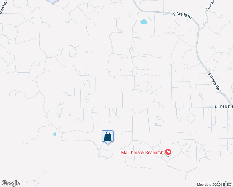 map of restaurants, bars, coffee shops, grocery stores, and more near 2129 Avenida Del Cielo in Alpine
