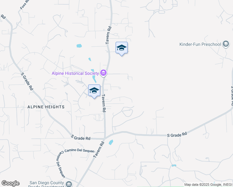 map of restaurants, bars, coffee shops, grocery stores, and more near 2211 Tavern Road in Alpine