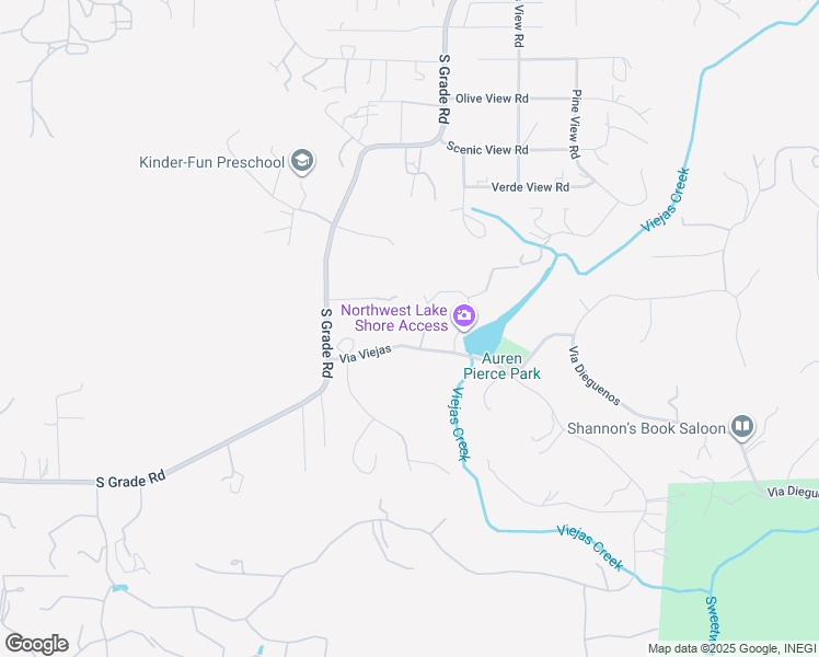 map of restaurants, bars, coffee shops, grocery stores, and more near 2686 Via Viejas in Alpine