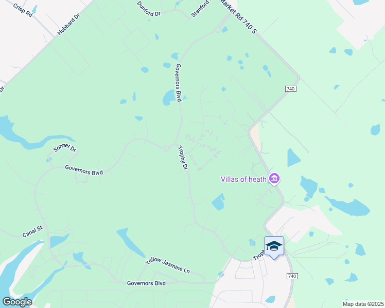 map of restaurants, bars, coffee shops, grocery stores, and more near 2201 Brooks Trail in Heath