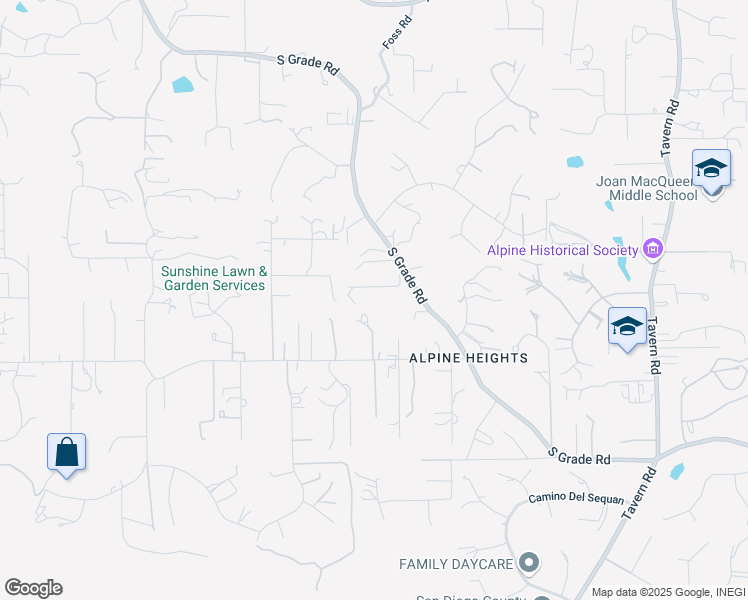 map of restaurants, bars, coffee shops, grocery stores, and more near 1226 Little Oaks Lane in Alpine