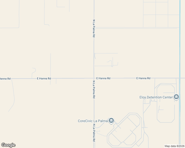 map of restaurants, bars, coffee shops, grocery stores, and more near 1950 East Hanna Road in Eloy