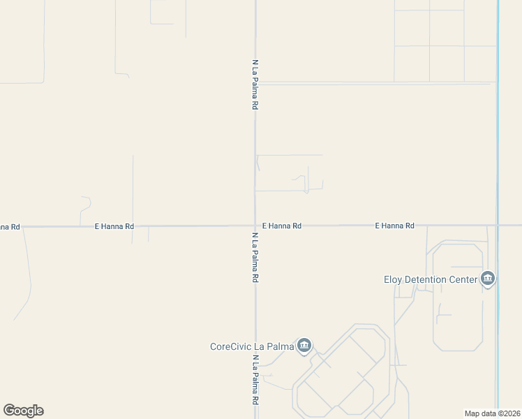 map of restaurants, bars, coffee shops, grocery stores, and more near 1950 East Hanna Road in Eloy