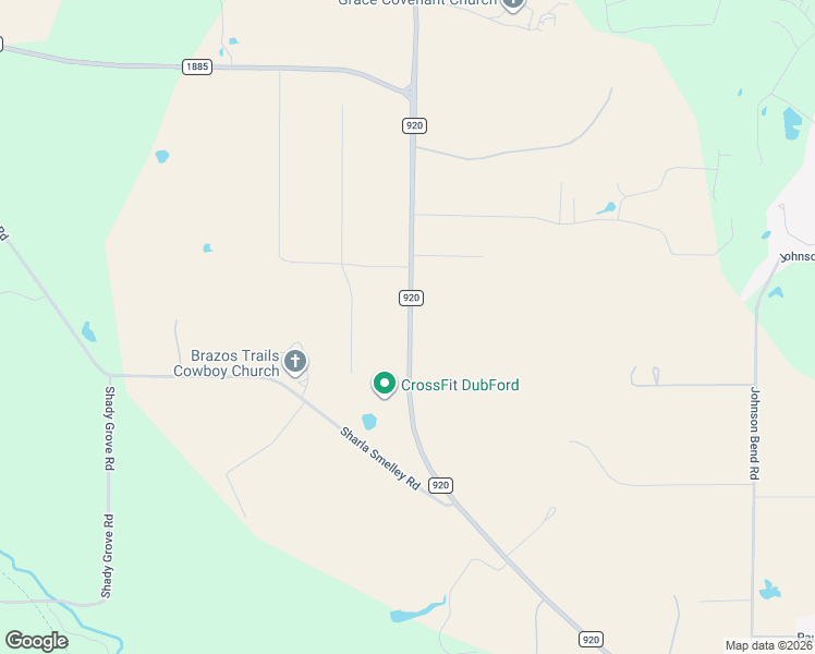 map of restaurants, bars, coffee shops, grocery stores, and more near 5078 Farm to Market 920 in Weatherford